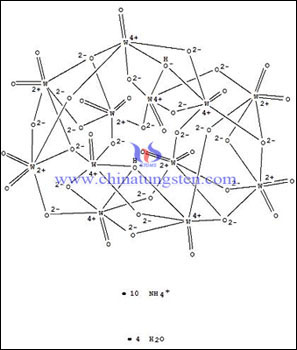 仲钨酸铵分子结构图