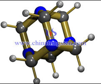 六甲撑四胺分子结构模型图
